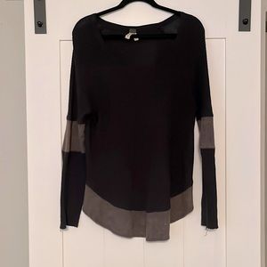 Free people waffle knit shirt